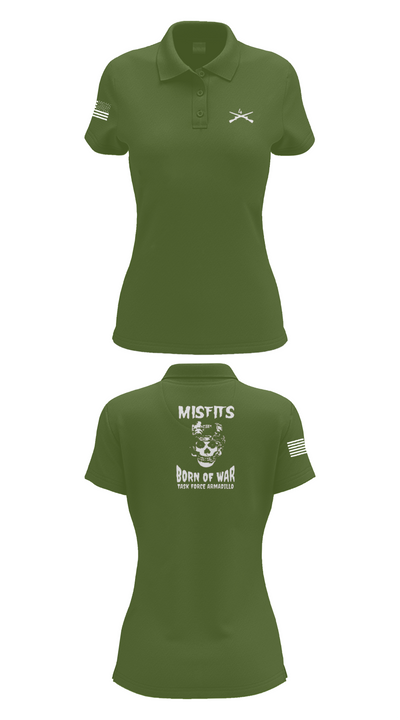 4th platoon misfits 6678865 Women's Short Sleeve Performance Polo  - 55