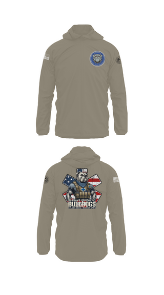 Windbreaker, Bravo Company Bulldogs, , Teamtime, Team time, sublimation, custom sports apparel, team uniforms, spirit wear, spiritwear, sports uniforms, custom shirts, team store, custom team store, fundraiser sports, apparel fundraiser