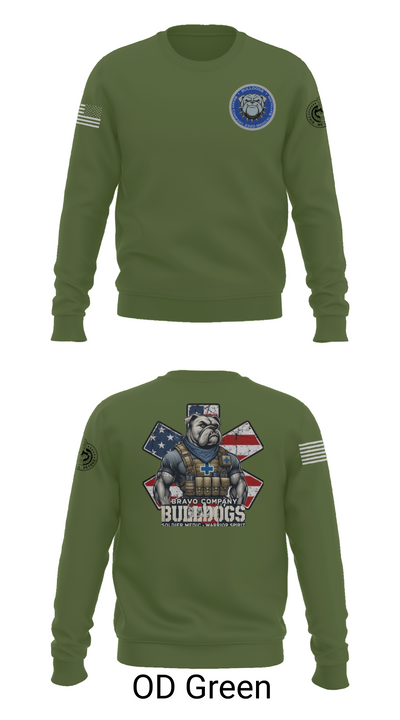Bravo Company Bulldogs 26926733 Crew Neck Sweatshirt - 45