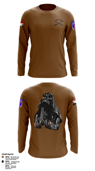 Long Sleeve Performance Shirt, 3-6 FA, Army, Teamtime, Team time, sublimation, custom sports apparel, team uniforms, spirit wear, spiritwear, sports uniforms, custom shirts, team store, custom team store, fundraiser sports, apparel fundraiser