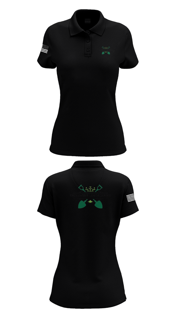 Womens Short Sleeve Performance Polo, Enchanted Landscaping, , Teamtime, Team time, sublimation, custom sports apparel, team uniforms, spirit wear, spiritwear, sports uniforms, custom shirts, team store, custom team store, fundraiser sports, apparel fundraiser