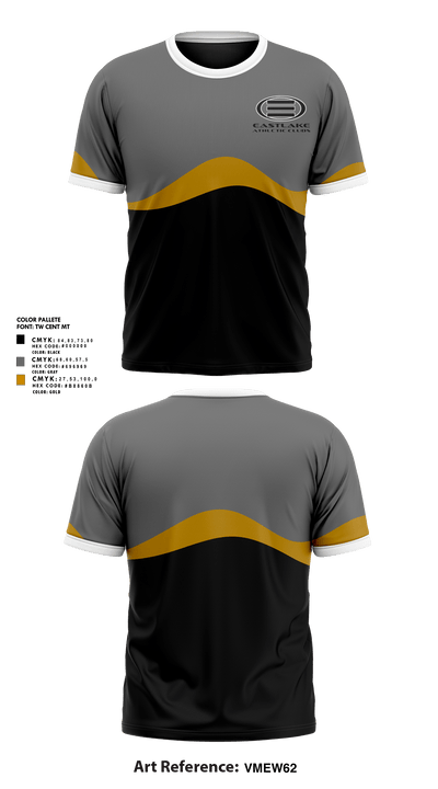 Eastlake Athletic Clubs 24025475 Short Sleeve Performance Shirt - 1