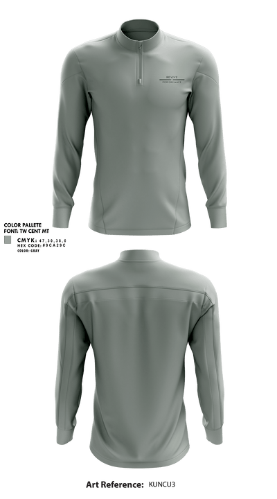Revive Performance 88598439 Quarter Zip Jacket - 16