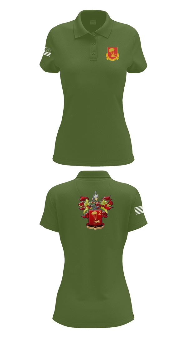 Womens Short Sleeve Performance Polo, 2-377 PFAR, Army, Teamtime, Team time, sublimation, custom sports apparel, team uniforms, spirit wear, spiritwear, sports uniforms, custom shirts, team store, custom team store, fundraiser sports, apparel fundraiser