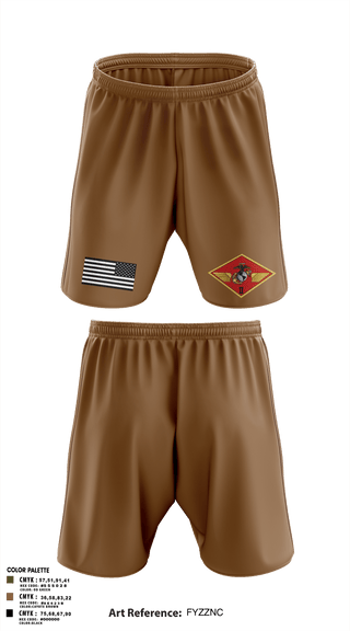Athletic Shorts With Pockets, 2nd MAW, , Teamtime, Team time, sublimation, custom sports apparel, team uniforms, spirit wear, spiritwear, sports uniforms, custom shirts, team store, custom team store, fundraiser sports, apparel fundraiser