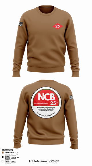 Crew Neck Sweatshirt, NMCB 25 CTG 56.2, Navy, Teamtime, Team time, sublimation, custom sports apparel, team uniforms, spirit wear, spiritwear, sports uniforms, custom shirts, team store, custom team store, fundraiser sports, apparel fundraiser