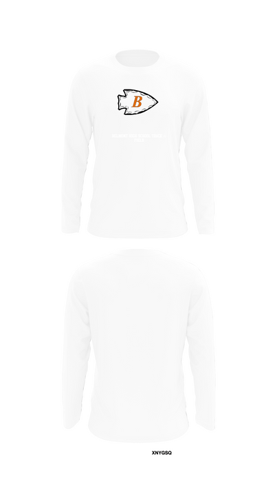 Belmont High School Track & Field 46396711 Long Sleeve Performance Shirt 8