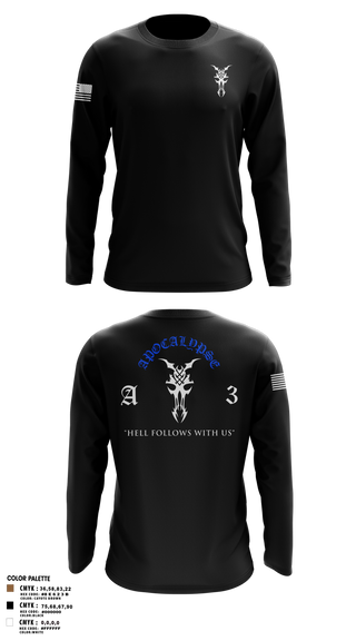 Long Sleeve Performance Shirt, Apocalypse Platoon, , Teamtime, Team time, sublimation, custom sports apparel, team uniforms, spirit wear, spiritwear, sports uniforms, custom shirts, team store, custom team store, fundraiser sports, apparel fundraiser