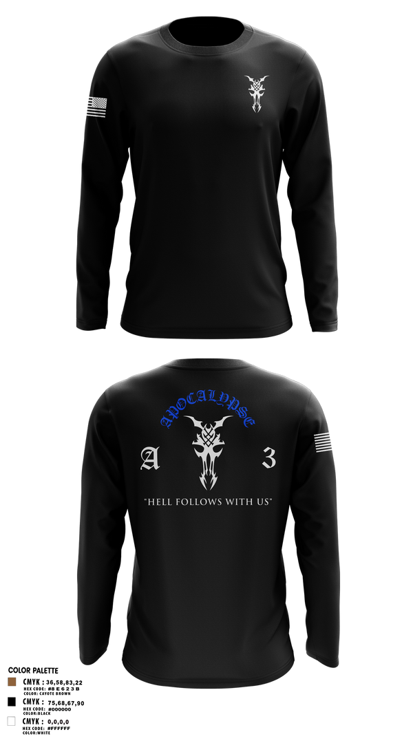 Long Sleeve Performance Shirt, Apocalypse Platoon, , Teamtime, Team time, sublimation, custom sports apparel, team uniforms, spirit wear, spiritwear, sports uniforms, custom shirts, team store, custom team store, fundraiser sports, apparel fundraiser