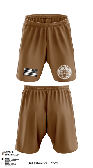 Athletic Shorts With Pockets, Operation Shawshank, , Teamtime, Team time, sublimation, custom sports apparel, team uniforms, spirit wear, spiritwear, sports uniforms, custom shirts, team store, custom team store, fundraiser sports, apparel fundraiser