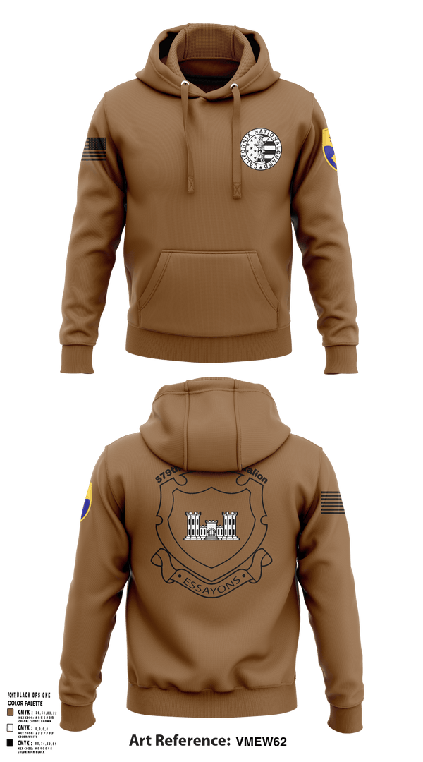 Hoodie, 132d MRBC, 579th EN BN, 49th MP DIV, , Teamtime, Team time, sublimation, custom sports apparel, team uniforms, spirit wear, spiritwear, sports uniforms, custom shirts, team store, custom team store, fundraiser sports, apparel fundraiser