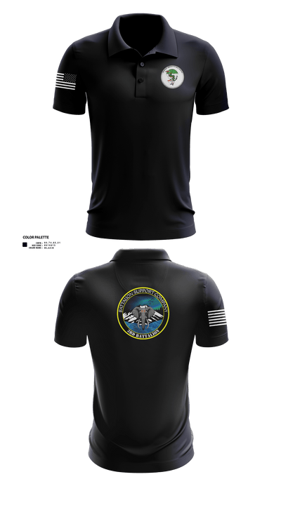 1SFG(A) 3rd BN BSC 68402160 Short Sleeve Performance Polo - 1