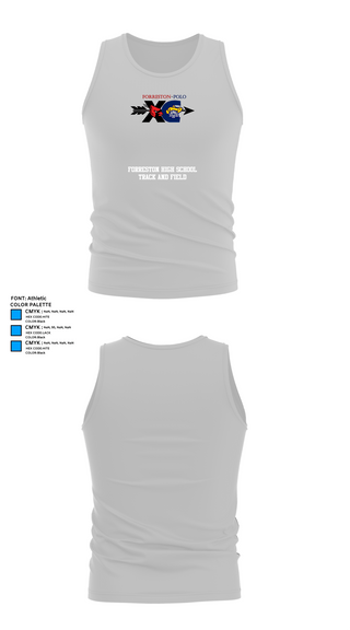 Tank Top, Forreston High School Track and Field, Track & Field, Teamtime, Team time, sublimation, custom sports apparel, team uniforms, spirit wear, spiritwear, sports uniforms, custom shirts, team store, custom team store, fundraiser sports, apparel fundraiser