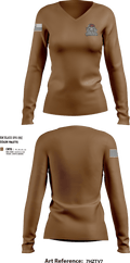 809tH MRBC 1st PLT 2nd SEC Sparrows 78111710 Women's Long Sleeve V-neck Shirt - 30