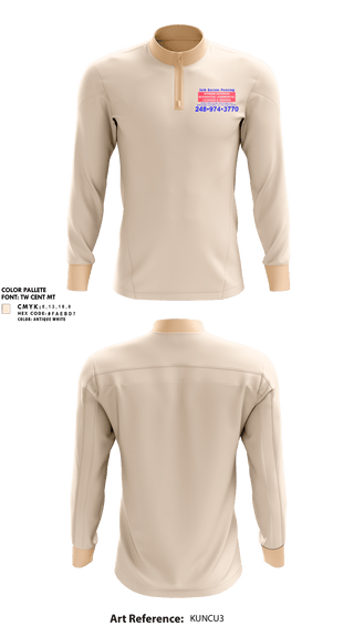 Quarter Zip Jacket, Josh Custom Painting, , Teamtime, Team time, sublimation, custom sports apparel, team uniforms, spirit wear, spiritwear, sports uniforms, custom shirts, team store, custom team store, fundraiser sports, apparel fundraiser