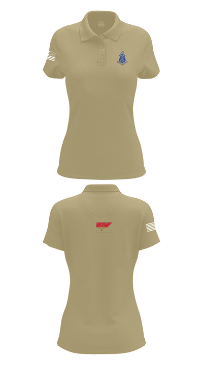 Pershing Rifles Troop L-1 10347059 Women's Short Sleeve Performance Polo  - 95
