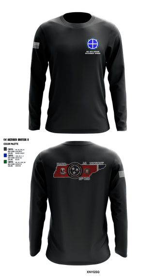 Long Sleeve Performance Shirt, HHC 35th Division Sustainment Brigade, National Guard, Teamtime, Team time, sublimation, custom sports apparel, team uniforms, spirit wear, spiritwear, sports uniforms, custom shirts, team store, custom team store, fundraiser sports, apparel fundraiser