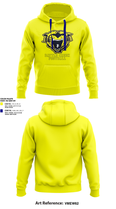 Battle Creek Central Bearcats Flag Football 45528547 Hoodie - 1 (1)