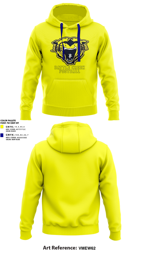 Hoodie, Battle Creek Central Bearcats Flag Football, Track & Field, Teamtime, Team time, sublimation, custom sports apparel, team uniforms, spirit wear, spiritwear, sports uniforms, custom shirts, team store, custom team store, fundraiser sports, apparel fundraiser