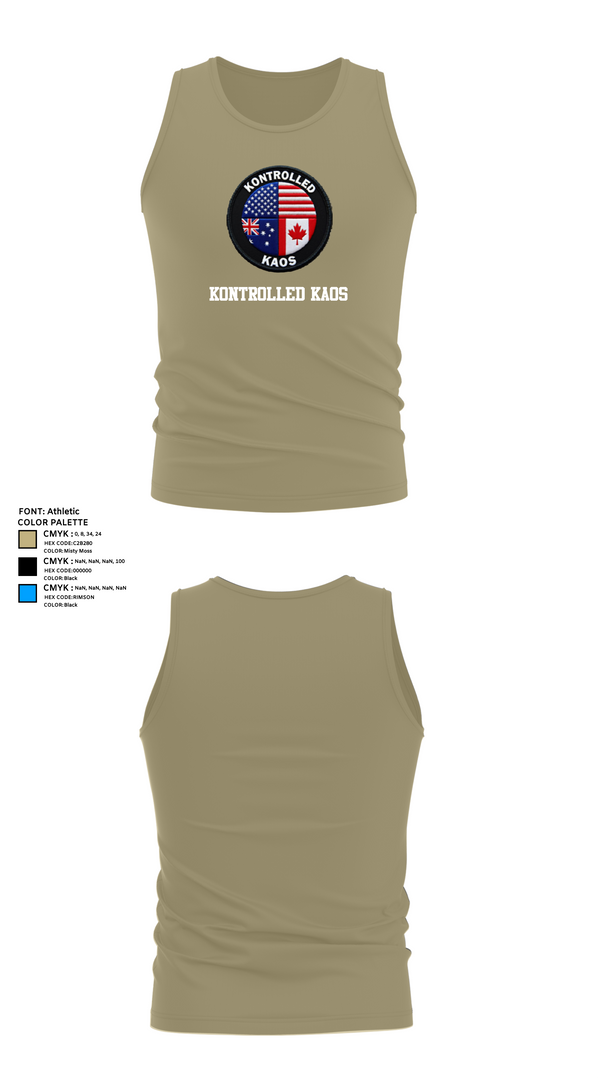 Tank Top, Kontrolled Kaos, E-Sports, Teamtime, Team time, sublimation, custom sports apparel, team uniforms, spirit wear, spiritwear, sports uniforms, custom shirts, team store, custom team store, fundraiser sports, apparel fundraiser