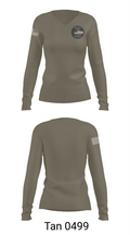 TMO 74383076 Women's Long Sleeve V-neck Shirt - 77