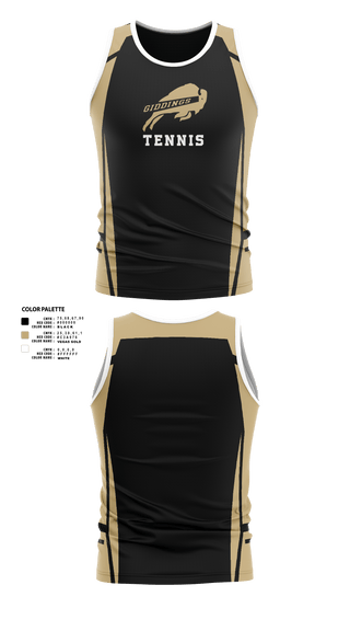 Tank Top, Giddings Tennis, Tennis, Teamtime, Team time, sublimation, custom sports apparel, team uniforms, spirit wear, spiritwear, sports uniforms, custom shirts, team store, custom team store, fundraiser sports, apparel fundraiser