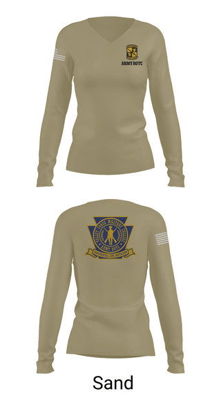 Womens Long Sleeve Vneck Shirt, VFMC, Army, Teamtime, Team time, sublimation, custom sports apparel, team uniforms, spirit wear, spiritwear, sports uniforms, custom shirts, team store, custom team store, fundraiser sports, apparel fundraiser
