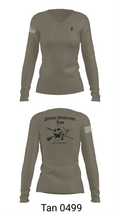 Special Operations Team 76879429 Women's Long Sleeve V-neck Shirt - 73