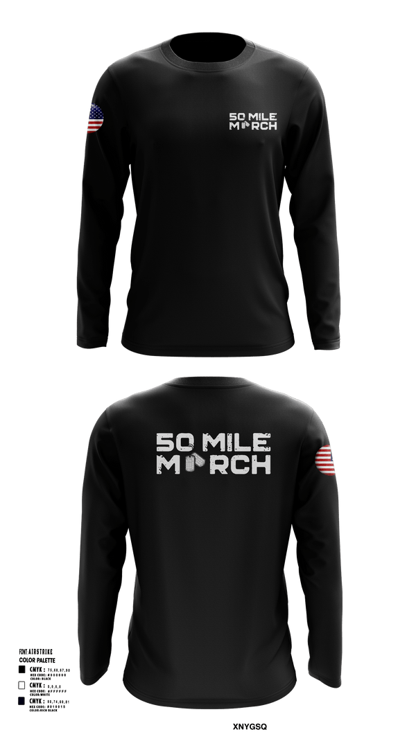 Long Sleeve Performance Shirt, 50 Mile March, , Teamtime, Team time, sublimation, custom sports apparel, team uniforms, spirit wear, spiritwear, sports uniforms, custom shirts, team store, custom team store, fundraiser sports, apparel fundraiser