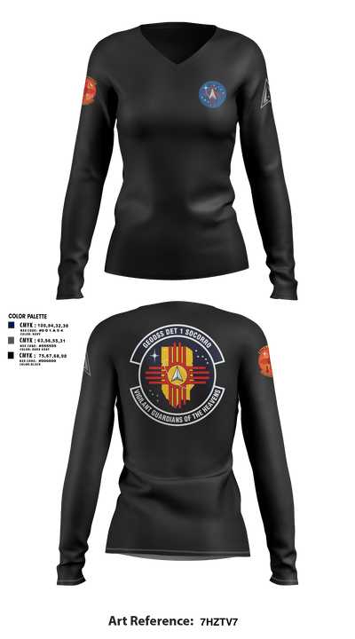Delta 2 33803526 Women's Long Sleeve V-neck Shirt - 3