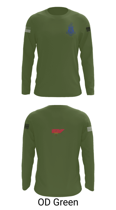 Pershing Rifles Troop L-1 10347059 Long Sleeve Performance Shirt 46