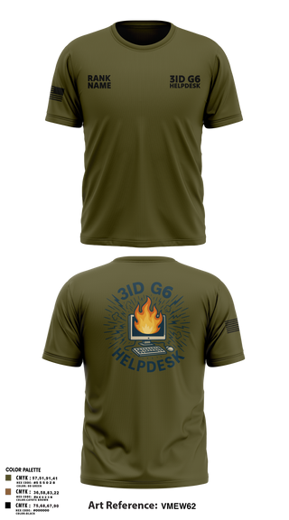 Old School Cotton Feel Shirt, 3ID G6 Helpdesk, , Teamtime, Team time, sublimation, custom sports apparel, team uniforms, spirit wear, spiritwear, sports uniforms, custom shirts, team store, custom team store, fundraiser sports, apparel fundraiser