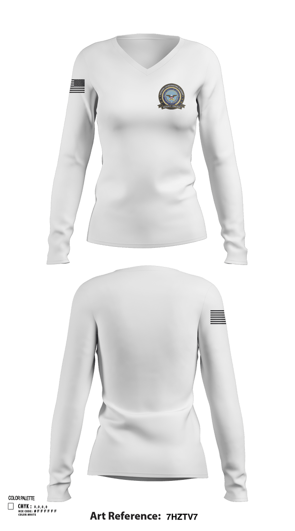 Womens Long Sleeve Vneck Shirt, Defense Cortinating Element, , Teamtime, Team time, sublimation, custom sports apparel, team uniforms, spirit wear, spiritwear, sports uniforms, custom shirts, team store, custom team store, fundraiser sports, apparel fundraiser