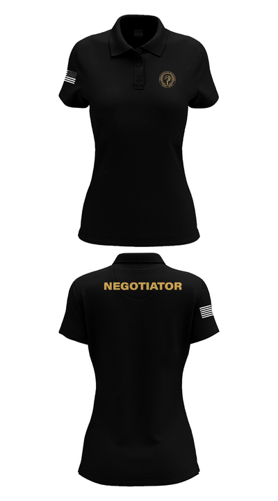Montgomery County Police CNT 46228172 Women's Short Sleeve Performance Polo  - 33