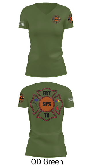 Womens Short Sleeve Vneck Shirt, Plant X ERT, , Teamtime, Team time, sublimation, custom sports apparel, team uniforms, spirit wear, spiritwear, sports uniforms, custom shirts, team store, custom team store, fundraiser sports, apparel fundraiser
