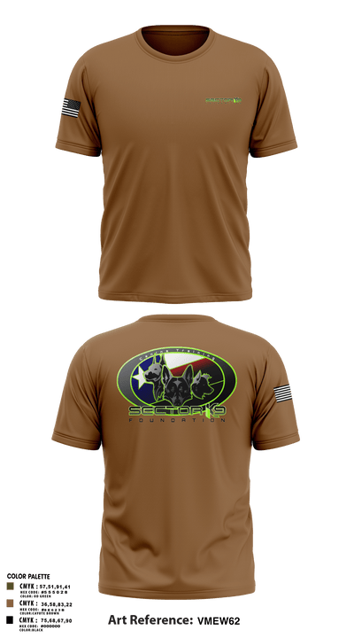 Sector K9 Foundation 85610230 Old School Cotton Feel Shirt - 102
