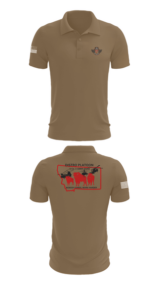 Short Sleeve Performance Polo, E co. 1-189th, , Teamtime, Team time, sublimation, custom sports apparel, team uniforms, spirit wear, spiritwear, sports uniforms, custom shirts, team store, custom team store, fundraiser sports, apparel fundraiser