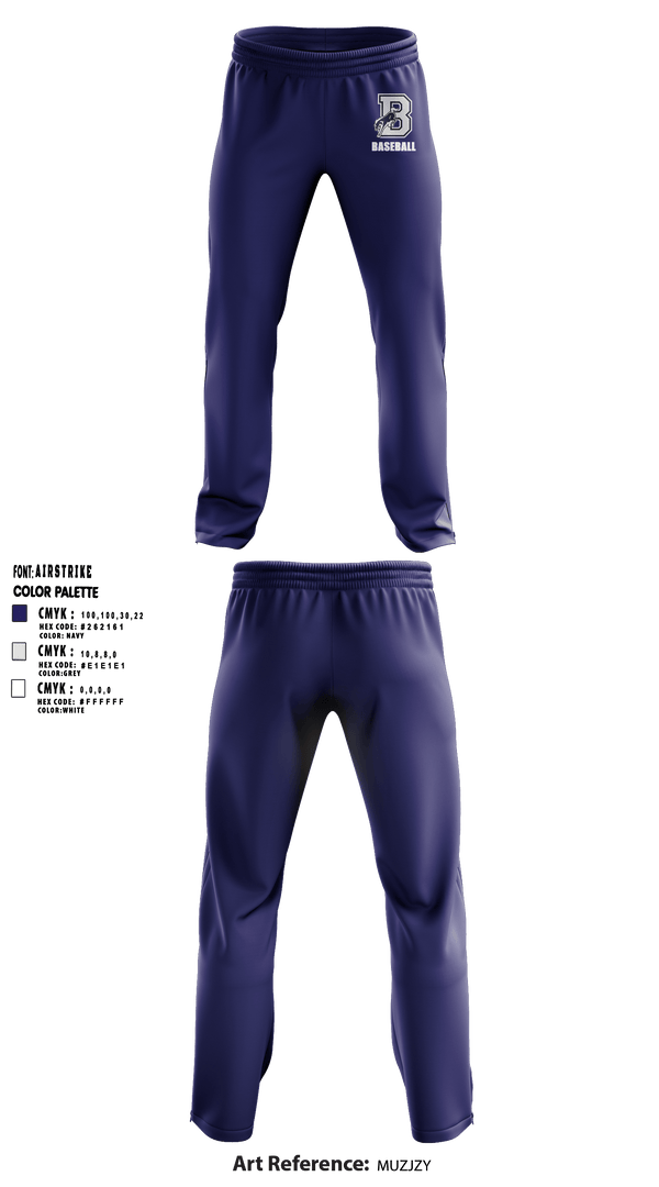 Sweatpants, Burrillville High School Broncos Baseball, Baseball, Teamtime, Team time, sublimation, custom sports apparel, team uniforms, spirit wear, spiritwear, sports uniforms, custom shirts, team store, custom team store, fundraiser sports, apparel fundraiser