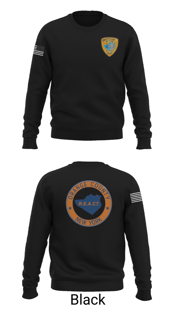 Crew Neck Sweatshirt, Orange County REACT, , Teamtime, Team time, sublimation, custom sports apparel, team uniforms, spirit wear, spiritwear, sports uniforms, custom shirts, team store, custom team store, fundraiser sports, apparel fundraiser