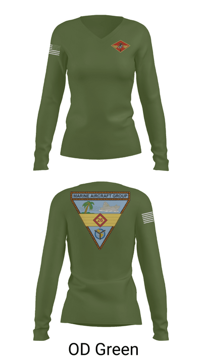 2nd MAW 13014265 Women's Long Sleeve V-neck Shirt - 57