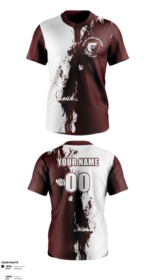 Two Button Softball Jersey, Willow Springs Bears Softball, Softball, Teamtime, Team time, sublimation, custom sports apparel, team uniforms, spirit wear, spiritwear, sports uniforms, custom shirts, team store, custom team store, fundraiser sports, apparel fundraiser