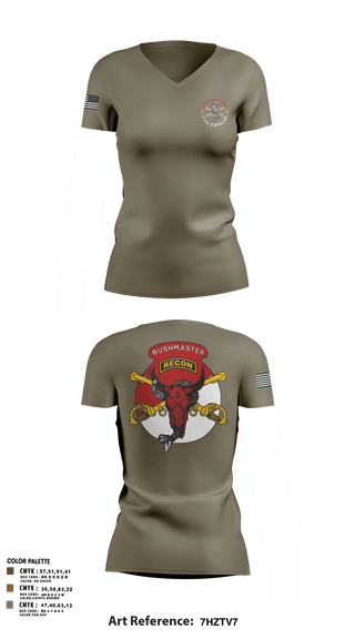 Womens Short Sleeve Vneck Shirt, 1/113 CAV B-Troop, Army, Teamtime, Team time, sublimation, custom sports apparel, team uniforms, spirit wear, spiritwear, sports uniforms, custom shirts, team store, custom team store, fundraiser sports, apparel fundraiser