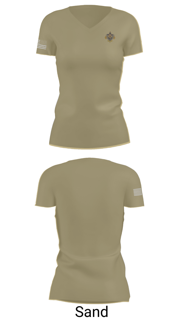 Womens Short Sleeve Vneck Shirt, 159 FW, Air Force, Teamtime, Team time, sublimation, custom sports apparel, team uniforms, spirit wear, spiritwear, sports uniforms, custom shirts, team store, custom team store, fundraiser sports, apparel fundraiser