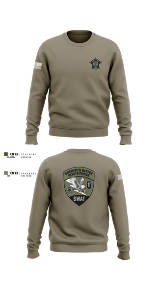 Crew Neck Sweatshirt, Desoto Parish Sheriff’s Office SWAT, , Teamtime, Team time, sublimation, custom sports apparel, team uniforms, spirit wear, spiritwear, sports uniforms, custom shirts, team store, custom team store, fundraiser sports, apparel fundraiser