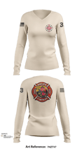 Glen Burnie 74238111 Women's Long Sleeve V-neck Shirt - 107