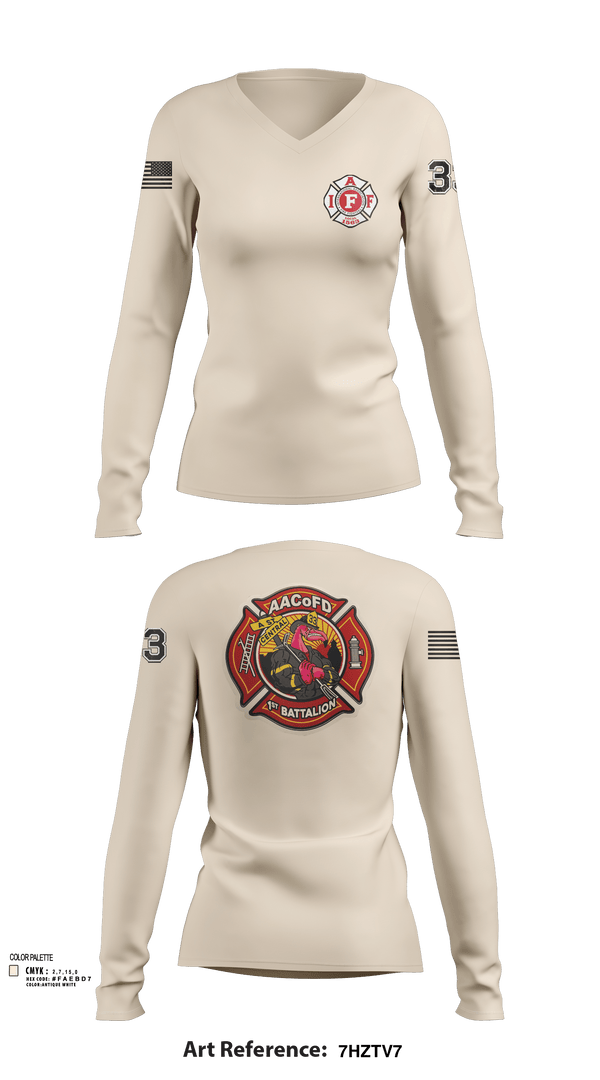 Womens Long Sleeve Vneck Shirt, Glen Burnie, Fire Department, Teamtime, Team time, sublimation, custom sports apparel, team uniforms, spirit wear, spiritwear, sports uniforms, custom shirts, team store, custom team store, fundraiser sports, apparel fundraiser