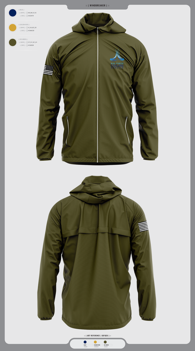 9th Civil Engineer Squadron 89211458 Windbreaker - 3