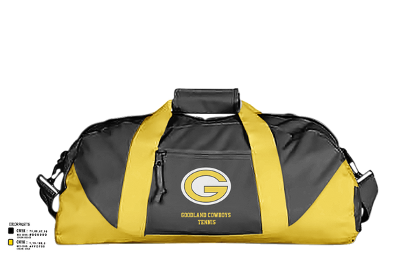 Duffle Bag, Goodland Cowboys Tennis, Tennis, Teamtime, Team time, sublimation, custom sports apparel, team uniforms, spirit wear, spiritwear, sports uniforms, custom shirts, team store, custom team store, fundraiser sports, apparel fundraiser