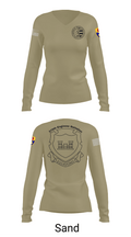 132d MRBC, 579th EN BN, 49th MP DIV 50518216 Women's Long Sleeve V-neck Shirt - 92