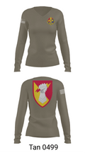 38th ADA BDE 15274491 Women's Long Sleeve V-neck Shirt - 77